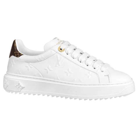 lv white sneaker|louis vuitton white sneakers ladies.